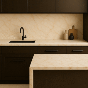 Marbre Marfil Plan de travail / Crédence