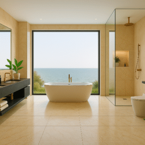 Marbre Marfil Salle de bains