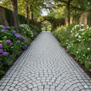 Pavés en Granit Gris