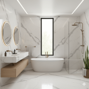 Quartz Compac Calacatta Salle de bains