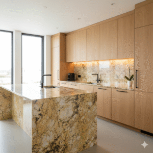 Granit Amarelo Real Plan de travail / Crédence