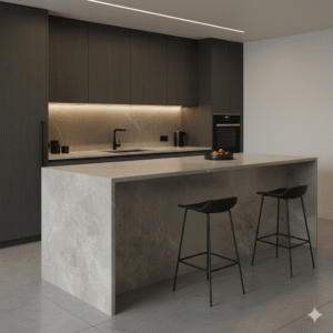 Quartz Compac Palladium Grey Plan de travail / Crédence